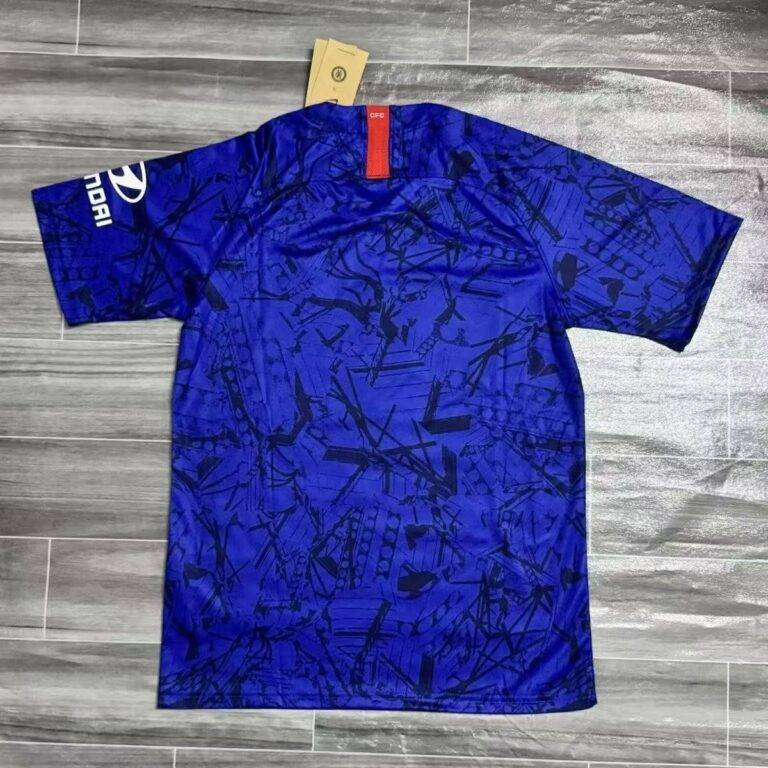 Click to view full screen Official Retro Chelsea 19-20 Home Jersey - Authentic Blue Football Shirt with Champions League Patches`